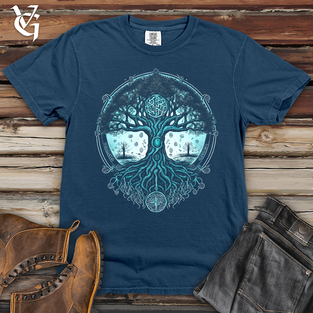 Viking Goods Spirit of Yggdrasil Heavy Cotton Comfort Colors Tee China Blue / L