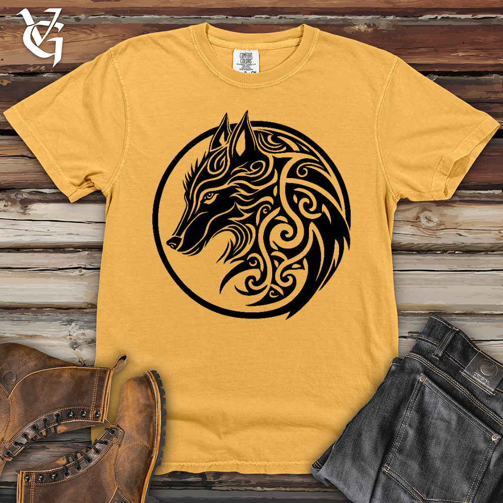 Viking Goods Celtic Wolf Art Heavy Cotton Comfort Colors Tee Citrus / L