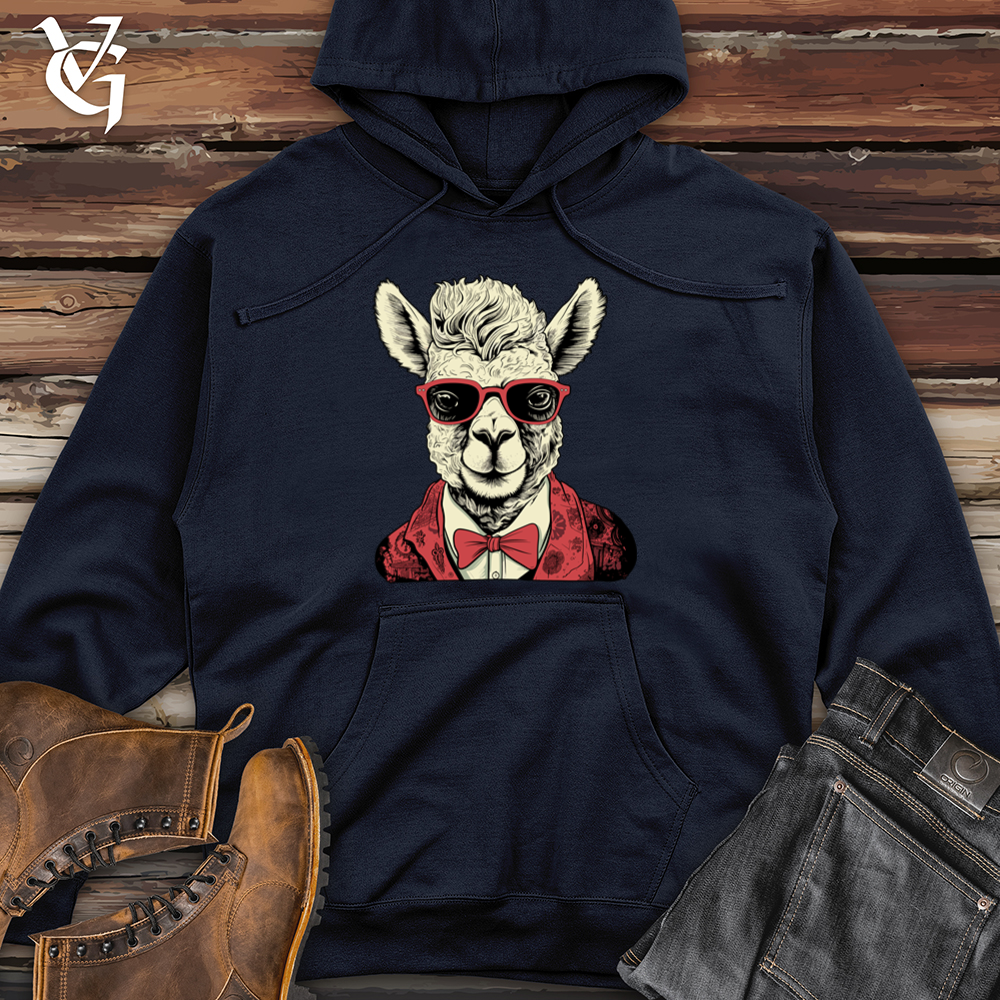 Viking Goods Alpaca High Andes Hipster Appeal Midweight Hooded Sweatshirt Classic Navy / L