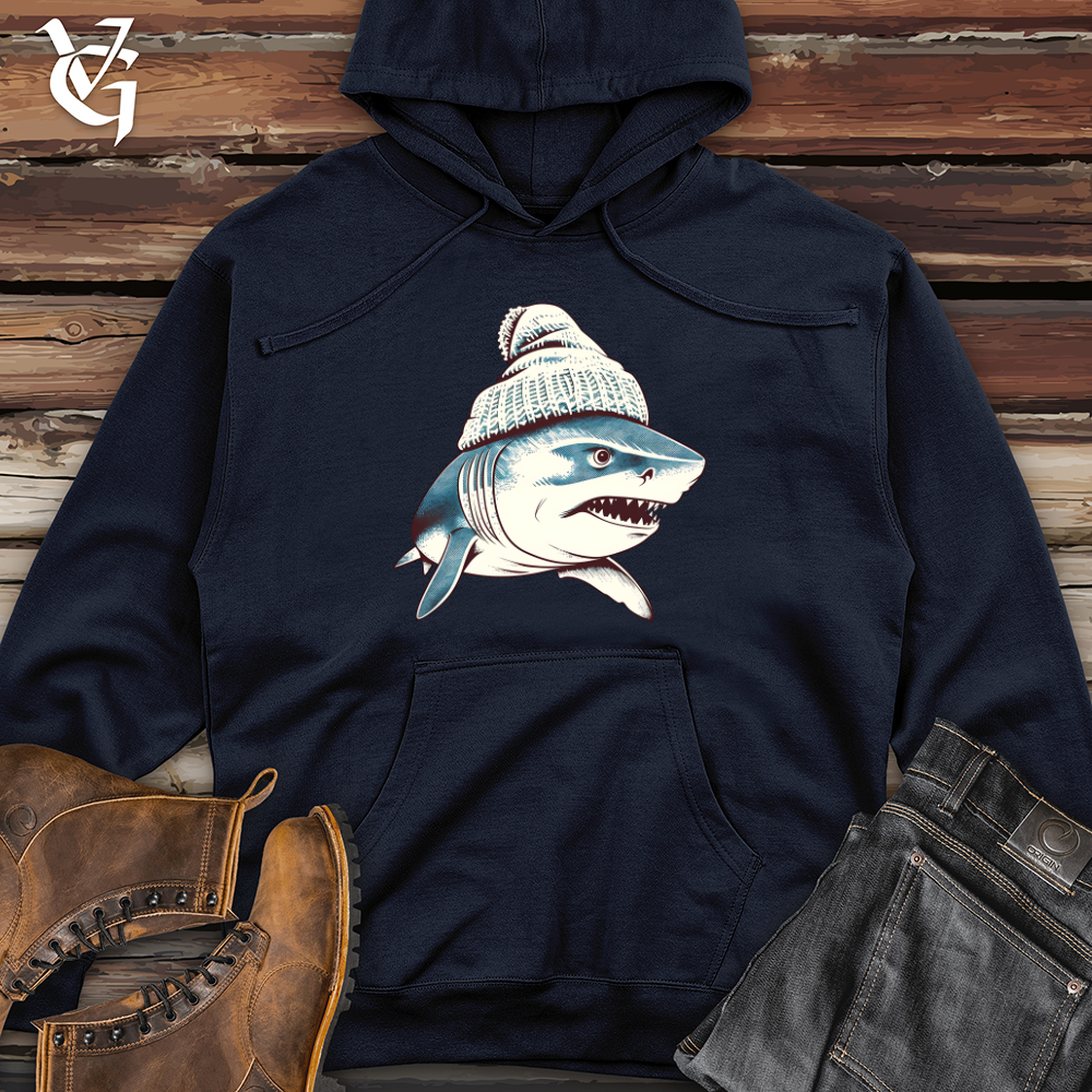 Viking Goods Chill Shark Fin Midweight Hooded Sweatshirt Classic Navy / L