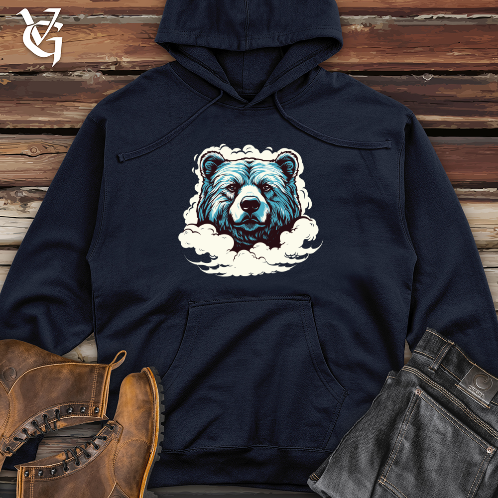 Viking Goods Clouded Grizzly Formation Midweight Hooded Sweatshirt Classic Navy / L