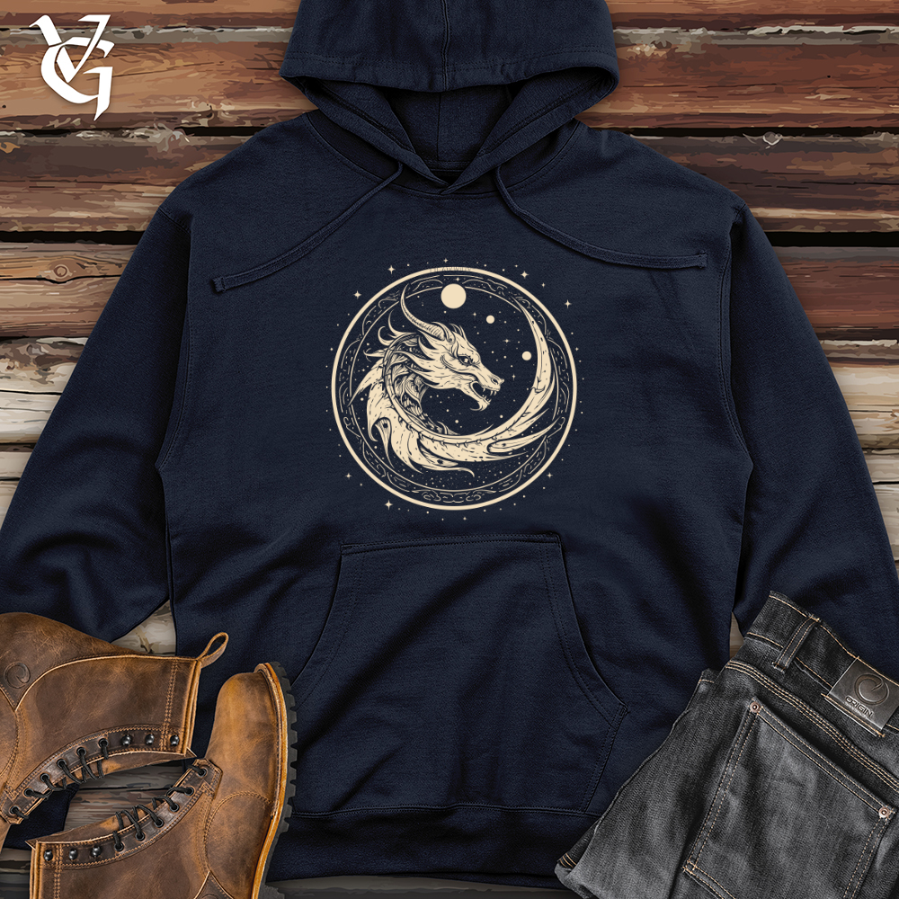 Viking Goods Dragon Celestial Cycle Midweight Hooded Sweatshirt Classic Navy / L