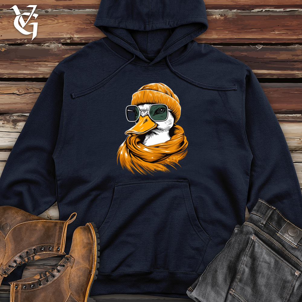 Viking Goods Duck Beanie Bliss Midweight Hooded Sweatshirt Classic Navy / L