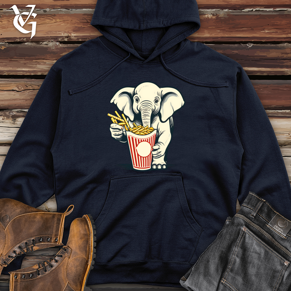 Viking Goods Elephant Fry Fanatic Midweight Hooded Sweatshirt Classic Navy / L