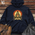 Viking Goods Frog Mystical Meditation Midweight Hooded Sweatshirt Classic Navy / L