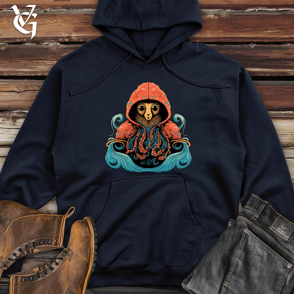 Viking Goods Llama Octopus Fusion Midweight Hooded Sweatshirt Classic Navy / L