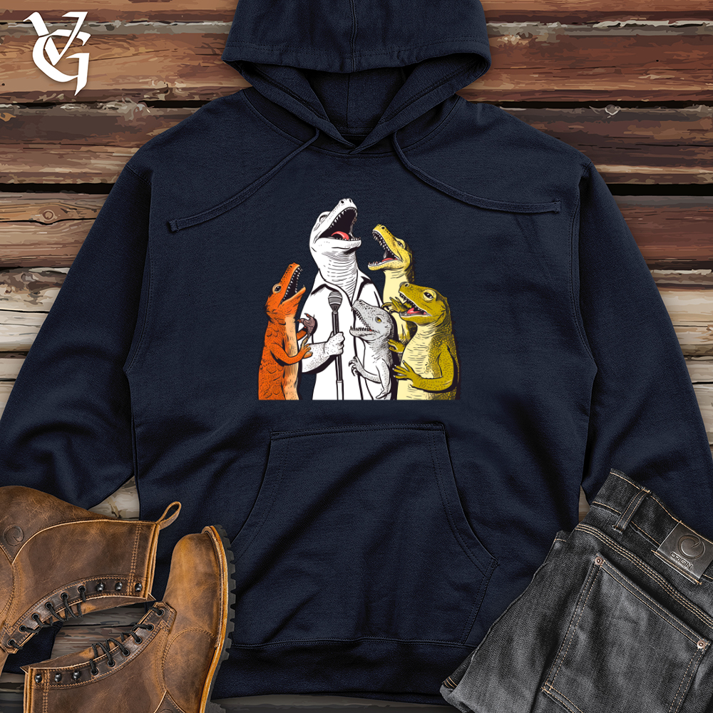 Viking Goods Melodic Reptile Ensemble Midweight Hooded Sweatshirt Classic Navy / L