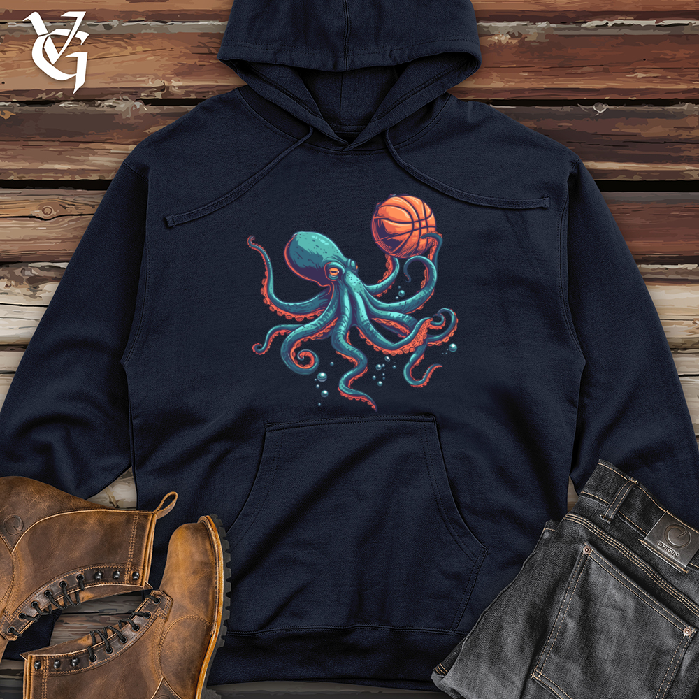 Viking Goods Octopus Basketball Dunk Midweight Hooded Sweatshirt Classic Navy / L