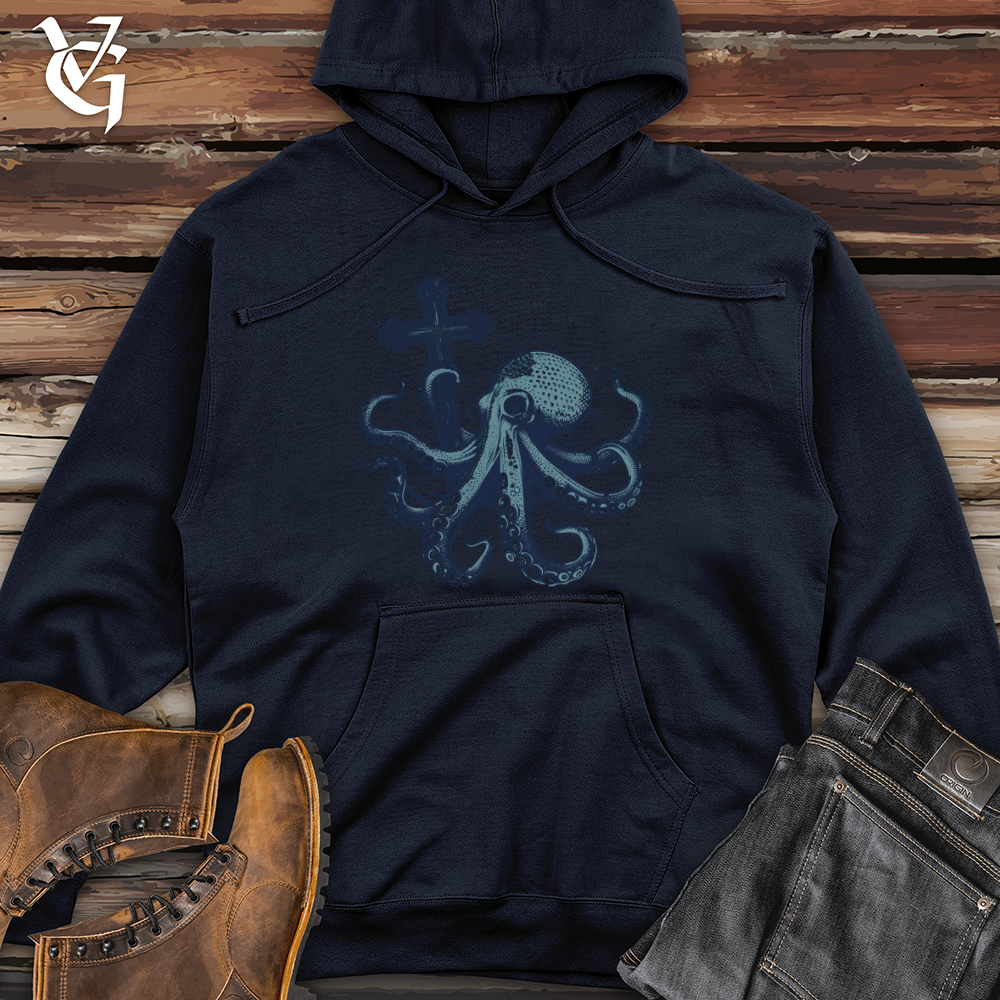 Viking Goods Octopus Cross Midweight Hooded Sweatshirt Classic Navy / L
