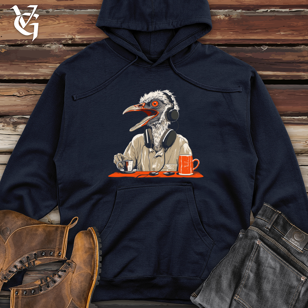 Viking Goods Ostrich Beats Chill Midweight Hooded Sweatshirt Classic Navy / L