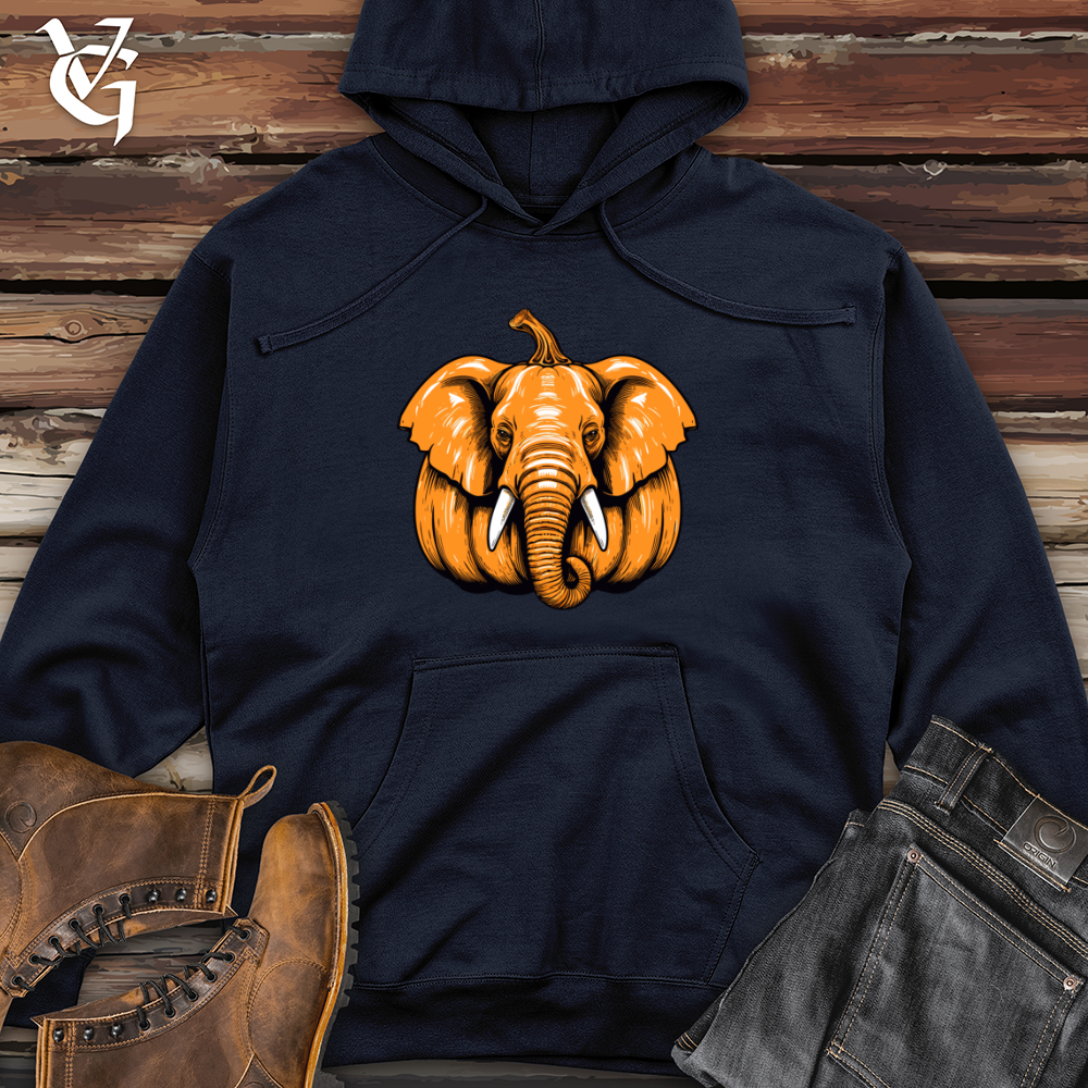 Viking Goods Pachyderm Pumpkin Midweight Hooded Sweatshirt Classic Navy / L