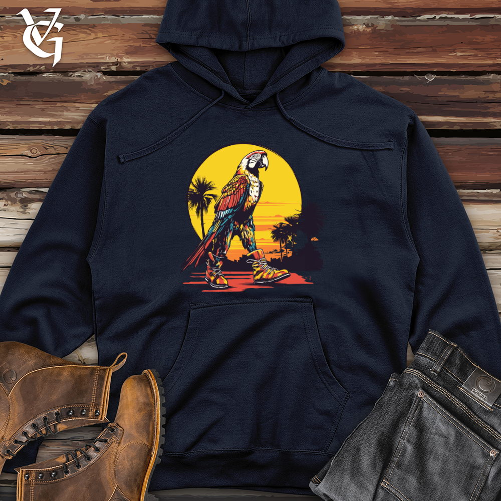 Viking Goods Parrot Sneaker Sunset Midweight Hooded Sweatshirt Classic Navy / L