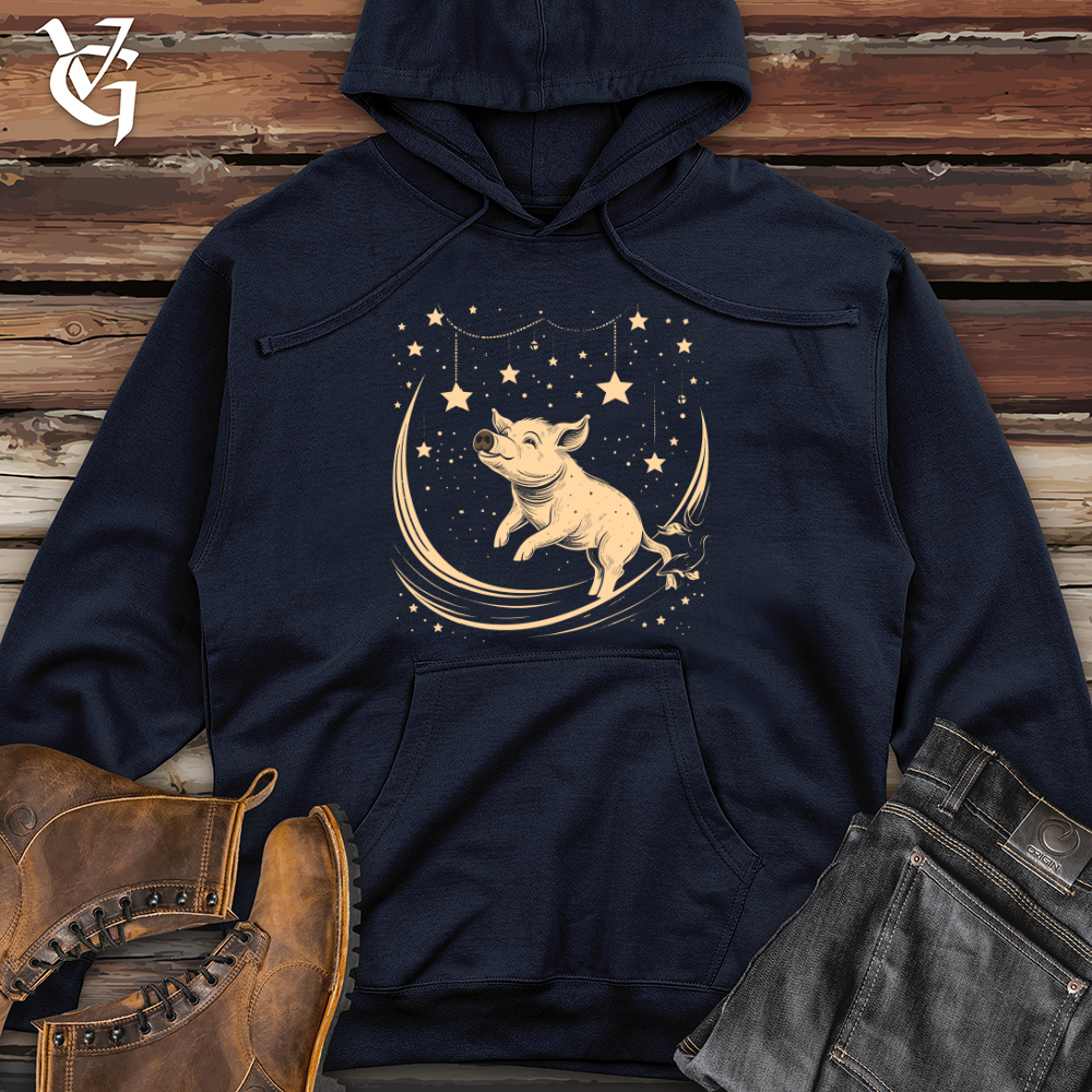 Viking Goods Pig Celestial Dreams Midweight Hooded Sweatshirt Classic Navy / L