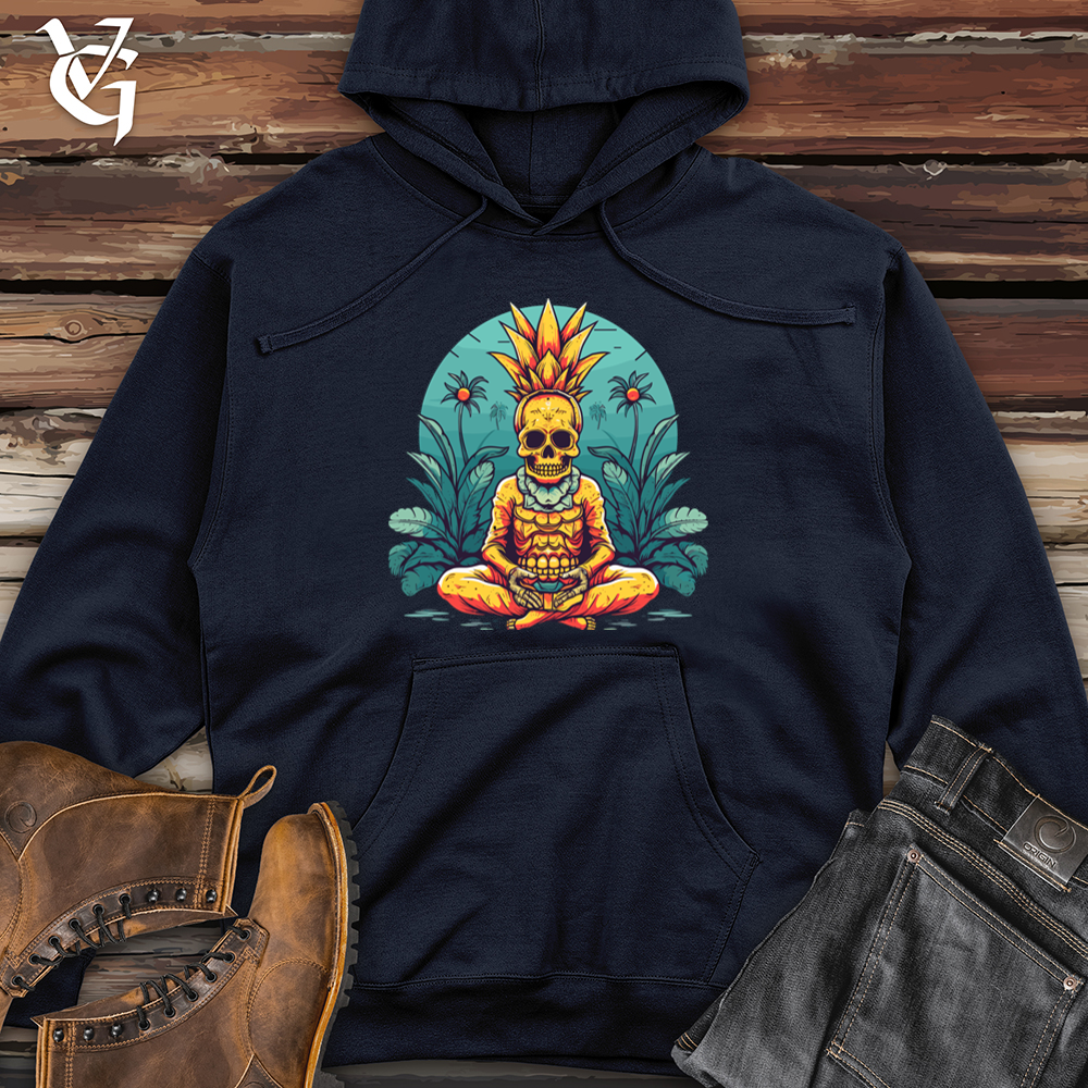 Viking Goods Pop Yoga Pineapple Midweight Hooded Sweatshirt Classic Navy / L