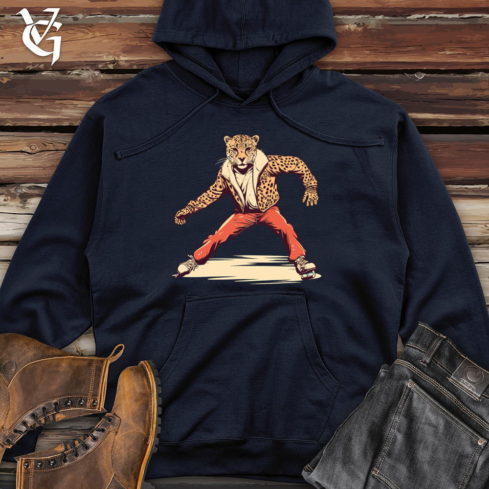 Viking Goods Retro Ice Sprint Cheetah Midweight Hooded Sweatshirt Classic Navy / L