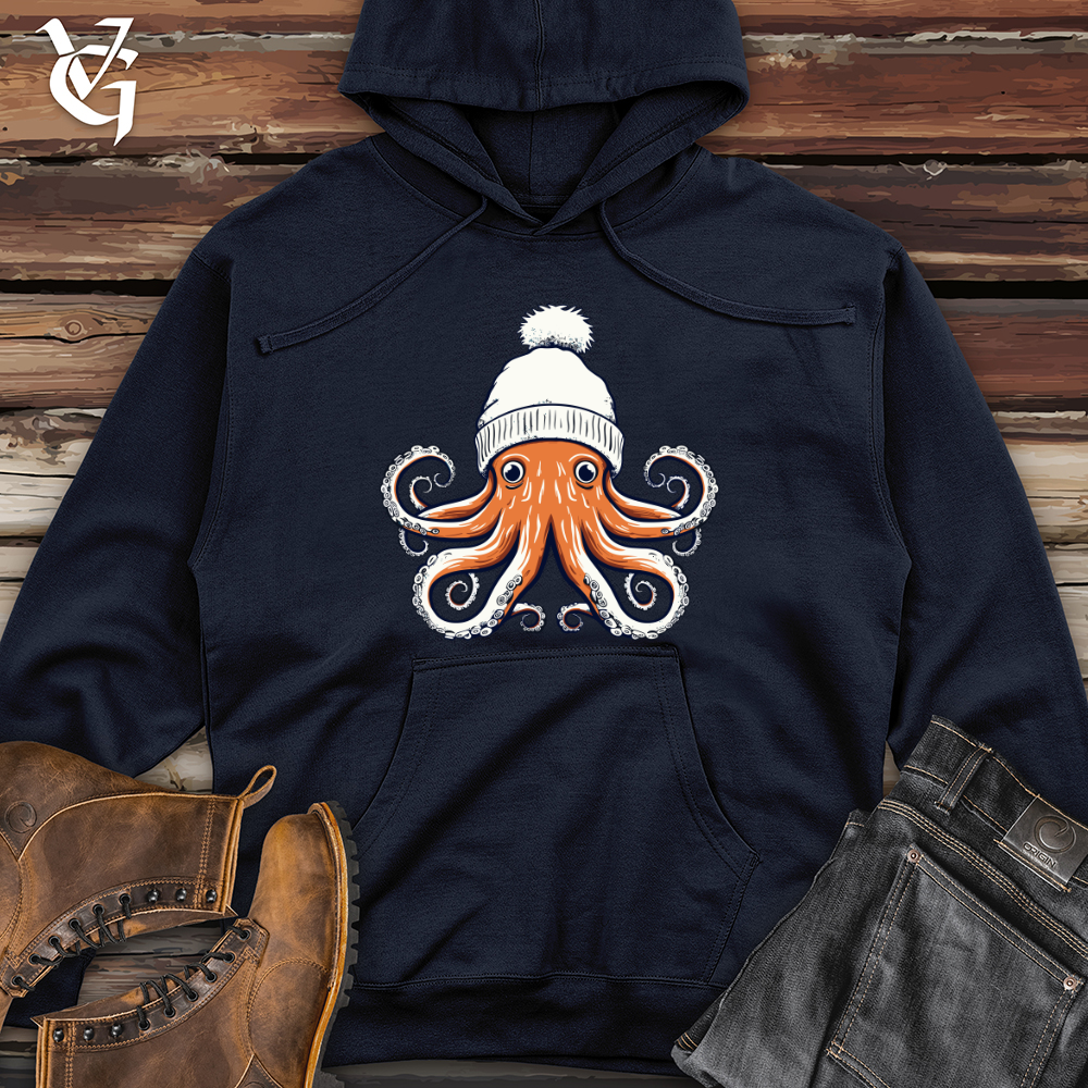 Viking Goods Retro SnowCap Octo Midweight Hooded Sweatshirt Classic Navy / L