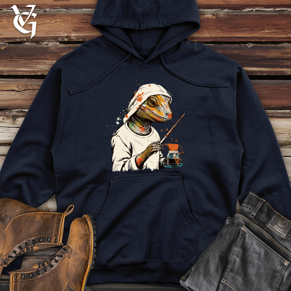 Viking Goods Scaled Artistry Midweight Hooded Sweatshirt Classic Navy / L