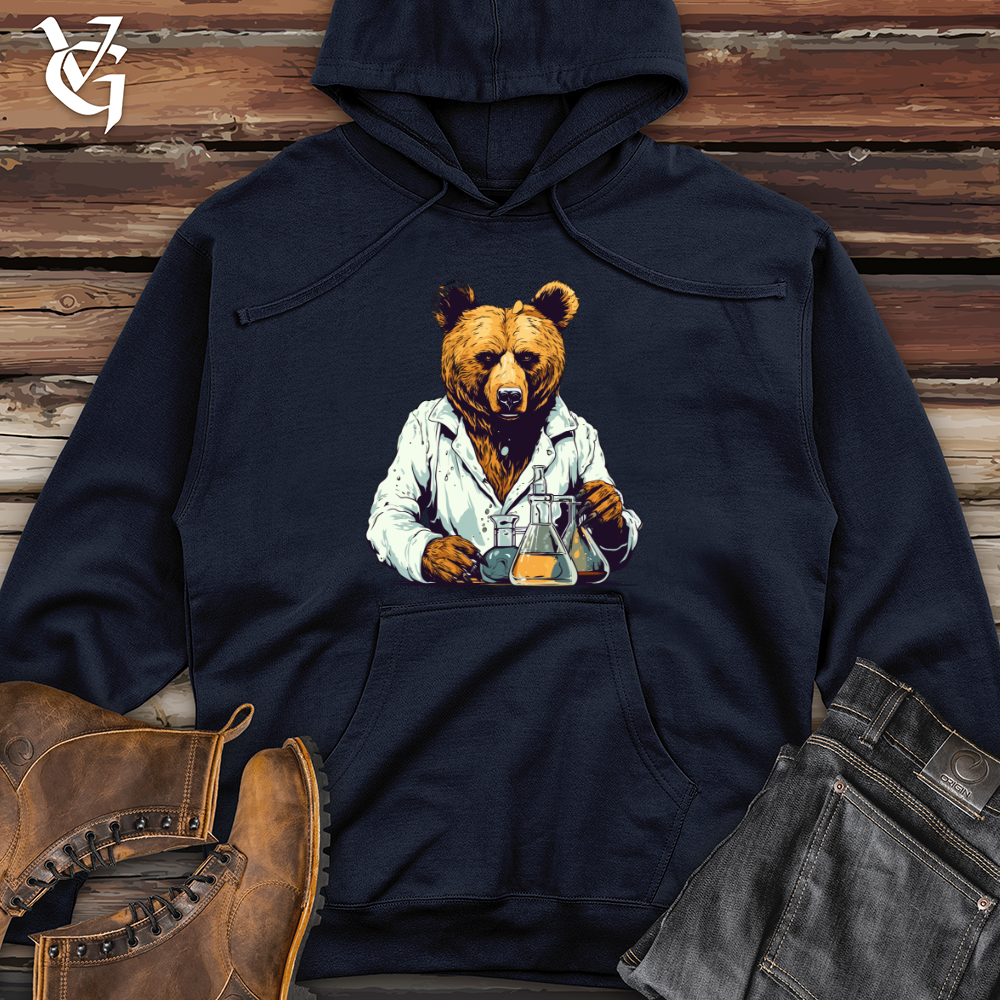 Viking Goods Scientific Bear Discoveries Midweight Hooded Sweatshirt Classic Navy / L