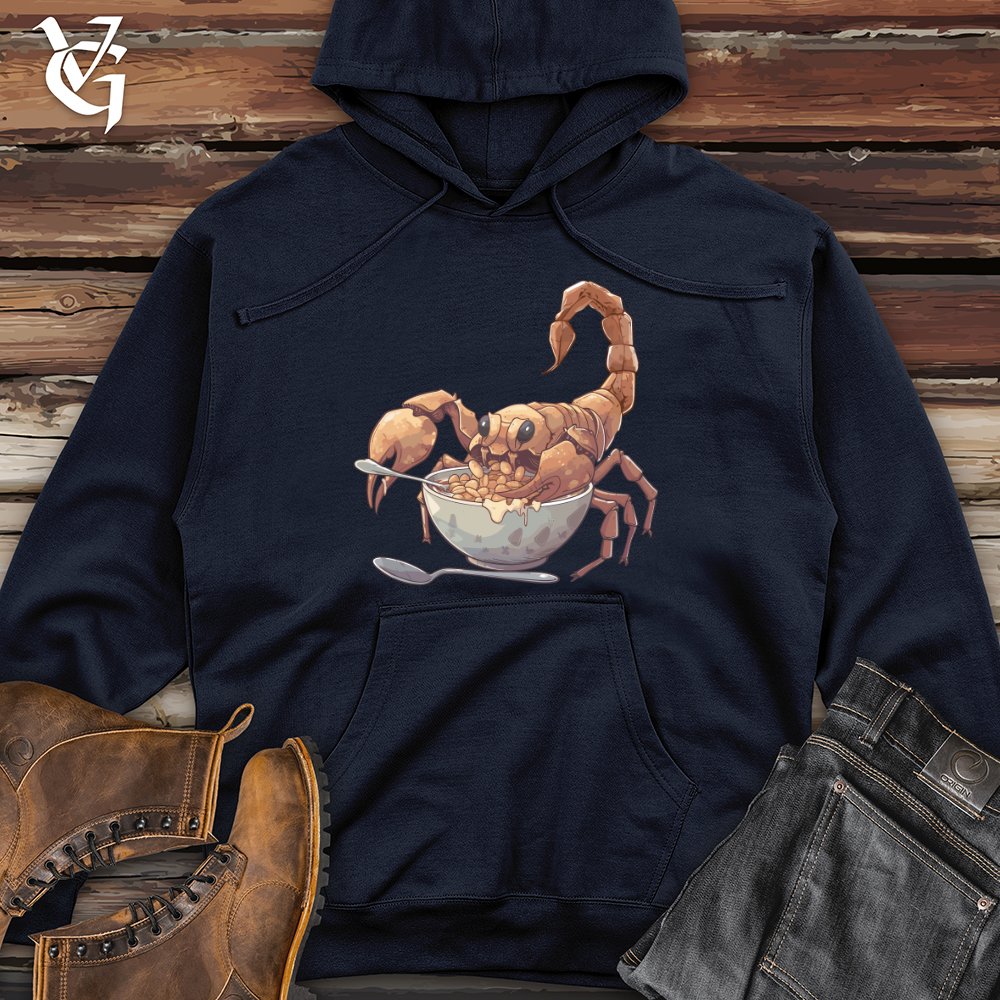 Viking Goods Scorpion Cereal Feast Midweight Hooded Sweatshirt Classic Navy / L