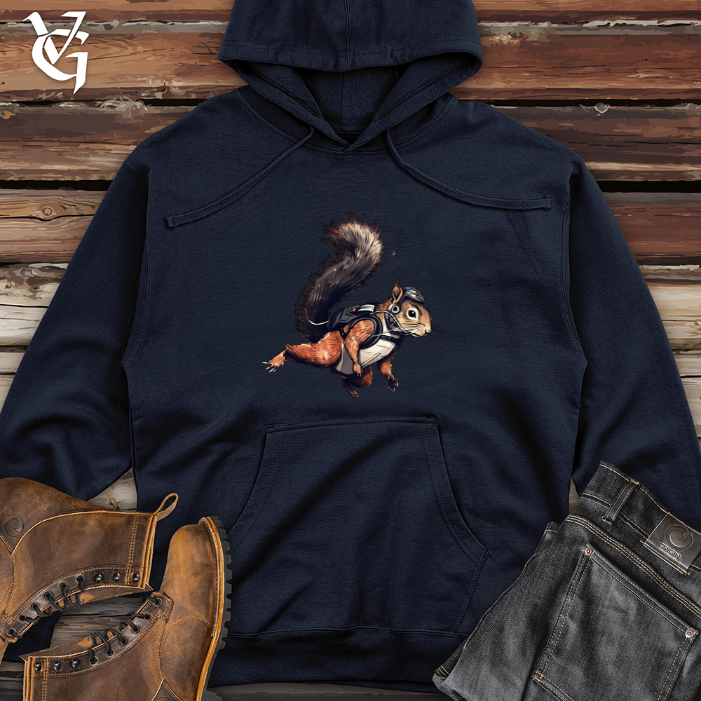 Viking Goods Skydiving Squirrel Midweight Hooded Sweatshirt Classic Navy / L