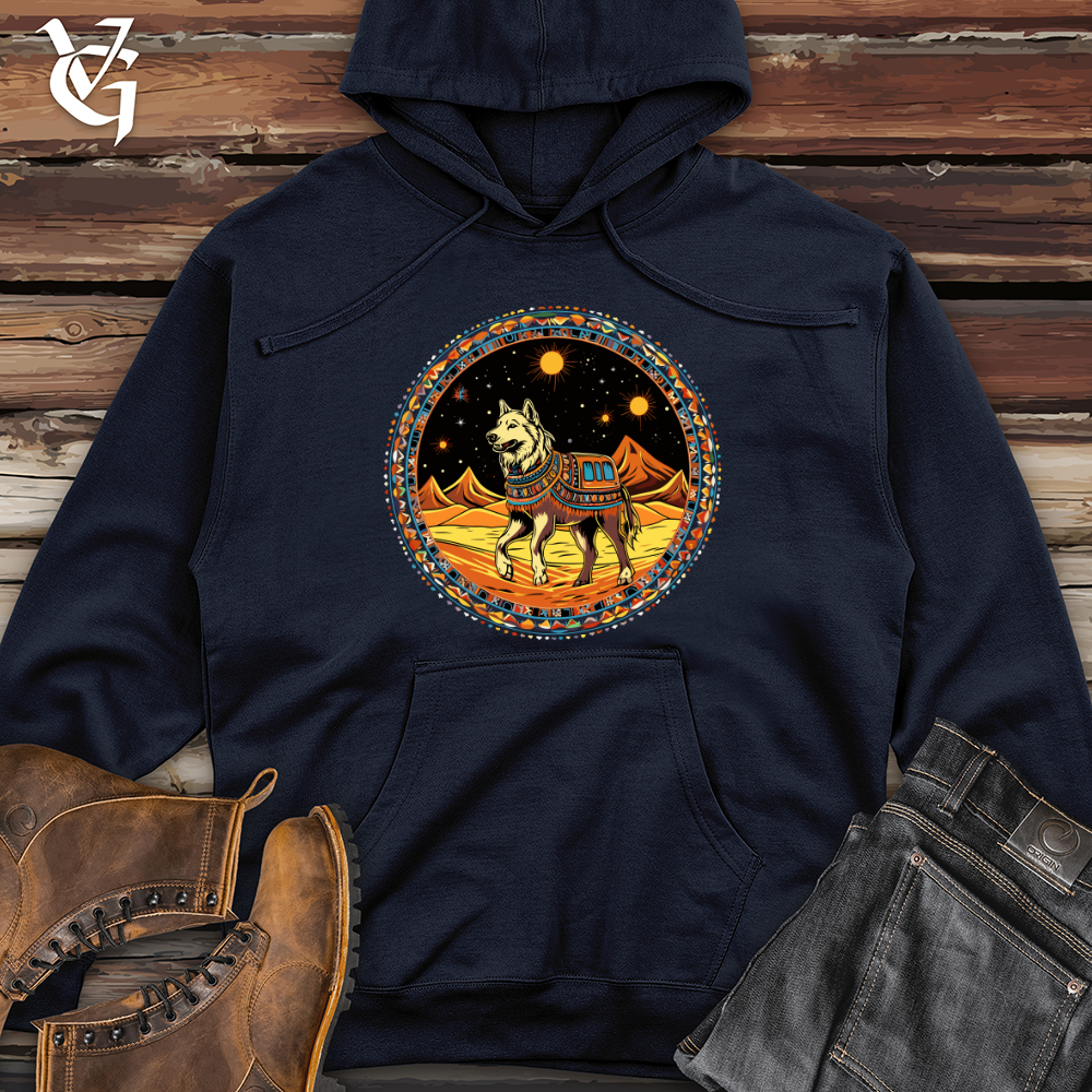 Viking Goods Tribal Canine Cosmos Midweight Hooded Sweatshirt Classic Navy / L
