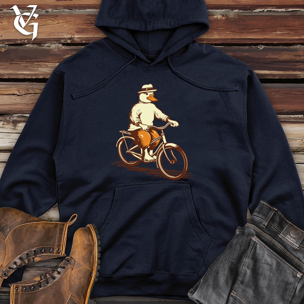 Viking Goods Vintage Quack Pedaler 01 Midweight Hooded Sweatshirt Classic Navy / L