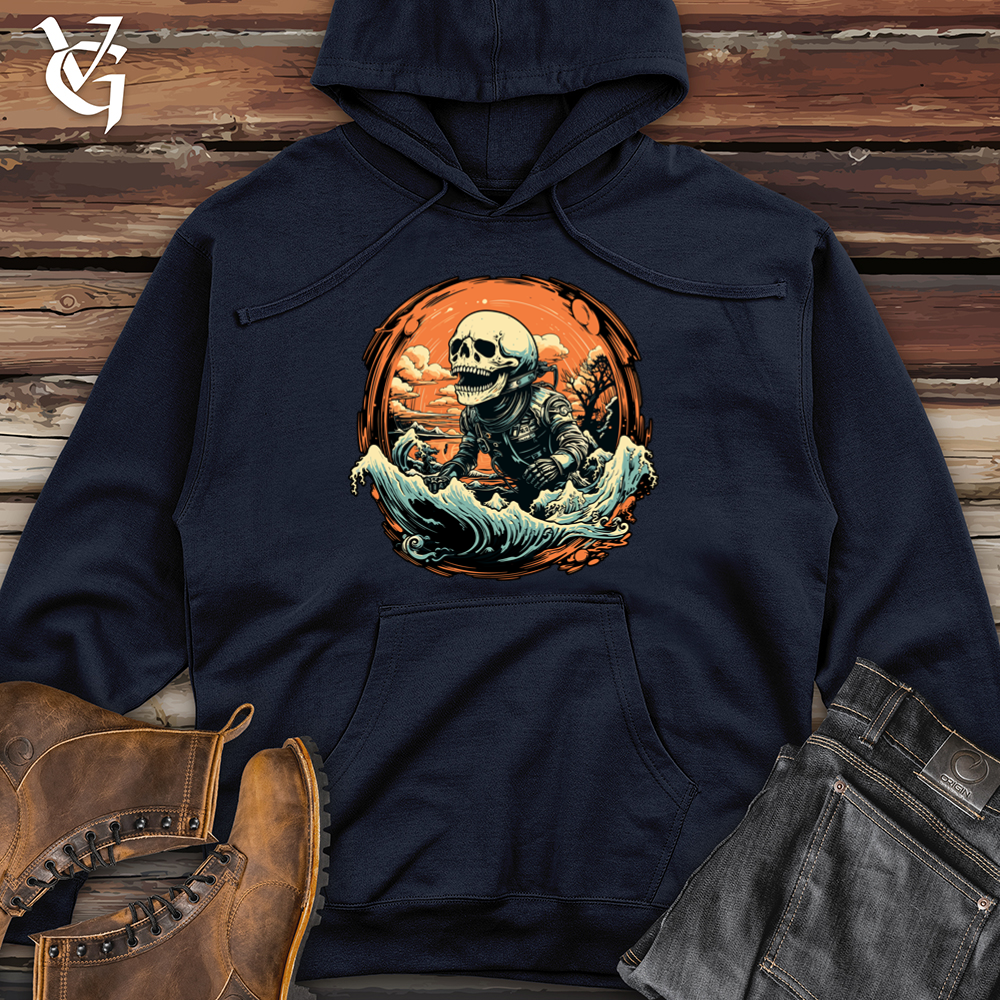 Viking Goods Whale Scaping Expedition Midweight Hooded Sweatshirt Classic Navy / L