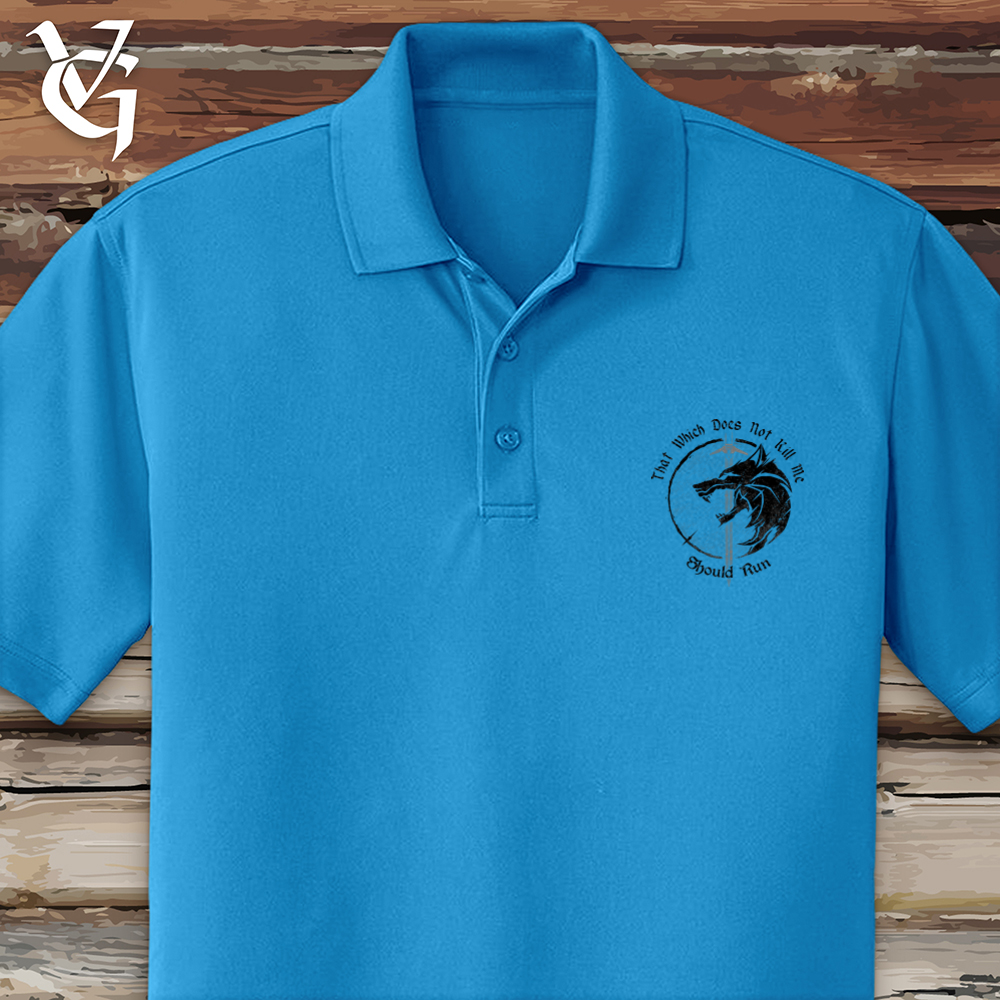 Viking Goods Should Run Wolf Polo Coastal Blue / L