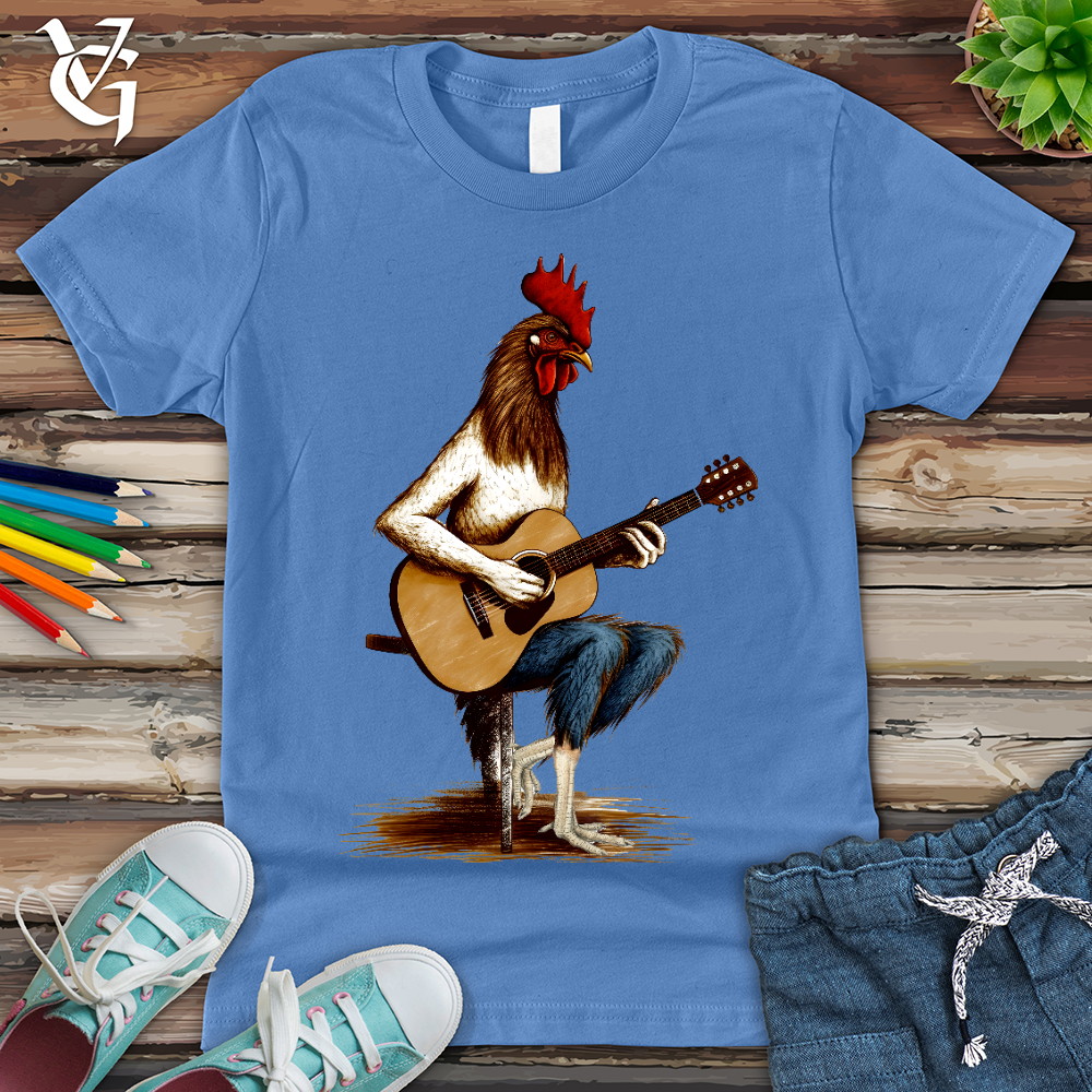 Viking Goods Chicken Guitarist Youth Tee Columbia Blue / L