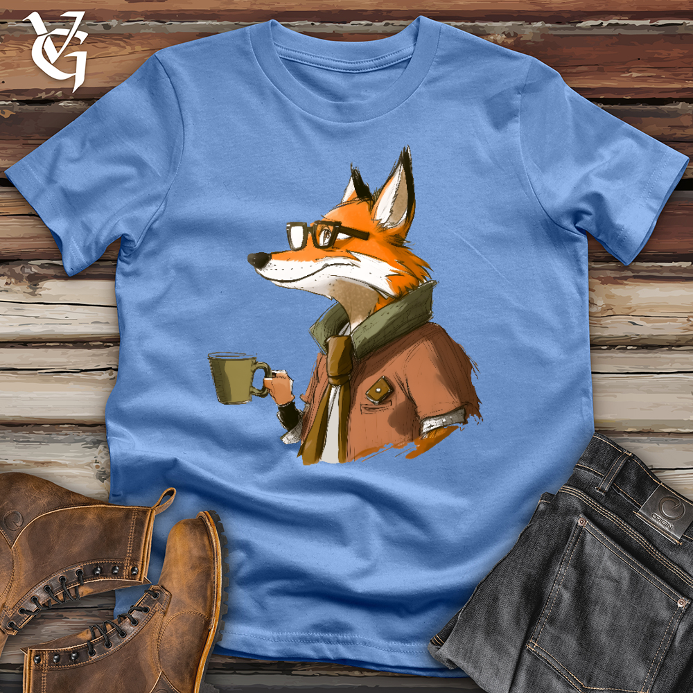 Viking Goods Corporate Fox Cotton Tee Columbia Blue / L