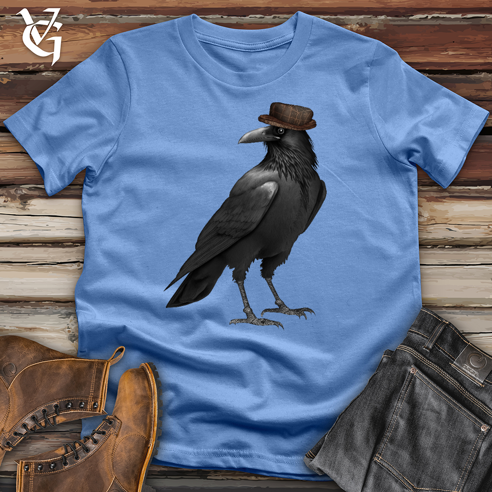 Viking Goods Crow Cap Cotton Tee Columbia Blue / L