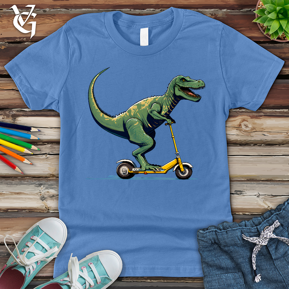 Viking Goods Dino Scoot Youth Tee Columbia Blue / L