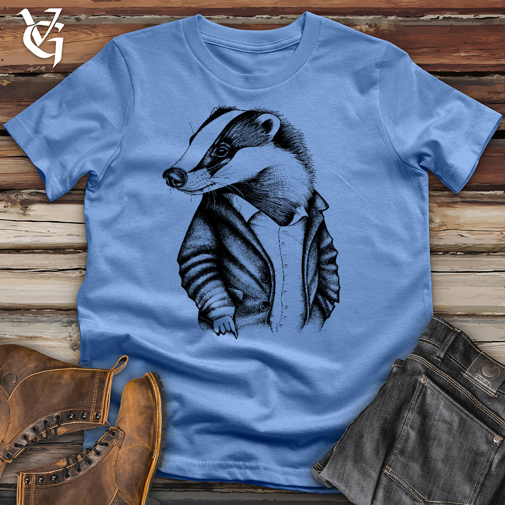 Viking Goods Dr. Badger Cotton Tee Columbia Blue / L