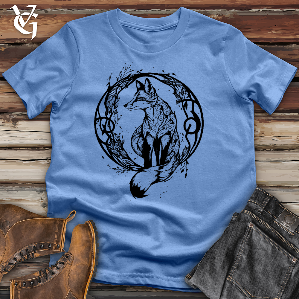 Viking Goods Fox Tattoo Cotton Tee Columbia Blue / L
