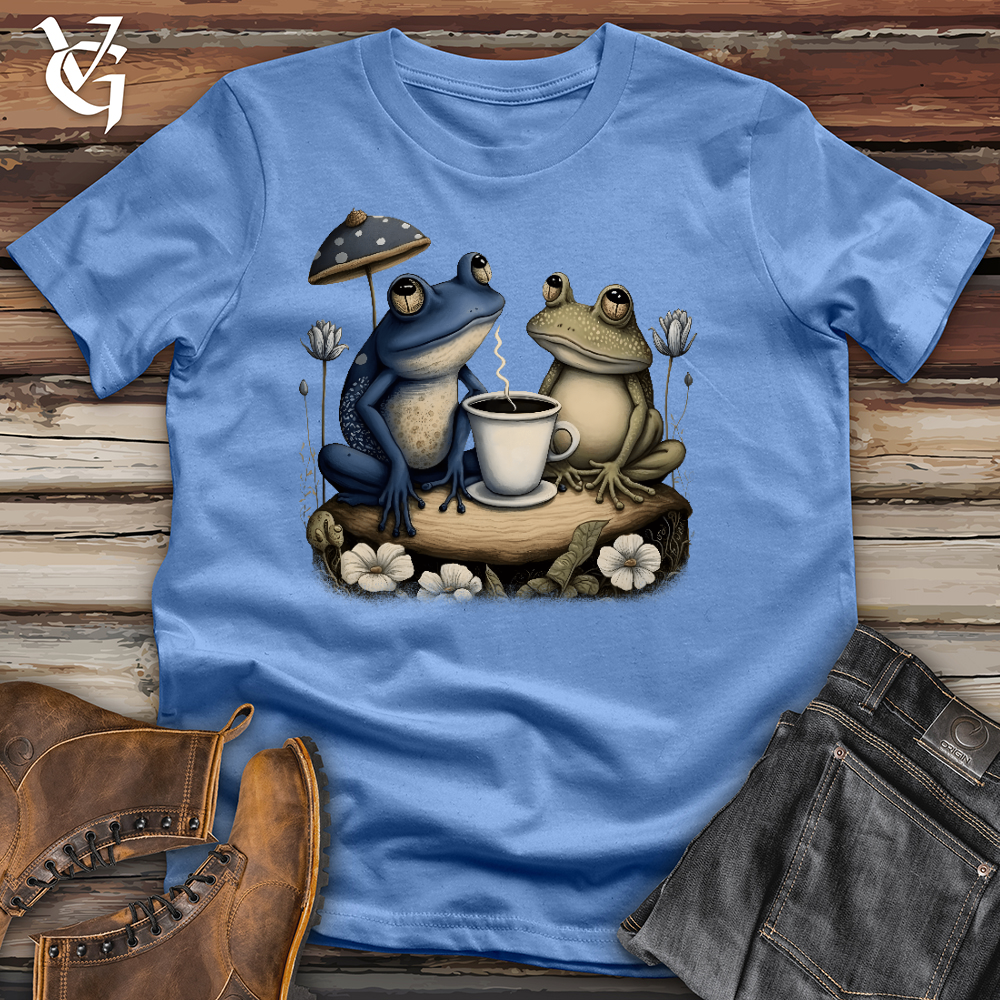 Viking Goods Frog Friends Cotton Tee Columbia Blue / L