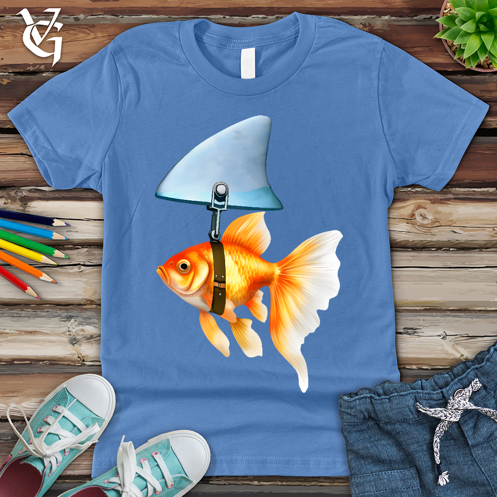 Viking Goods Goldfish Shark Fin Youth Tee Columbia Blue / L