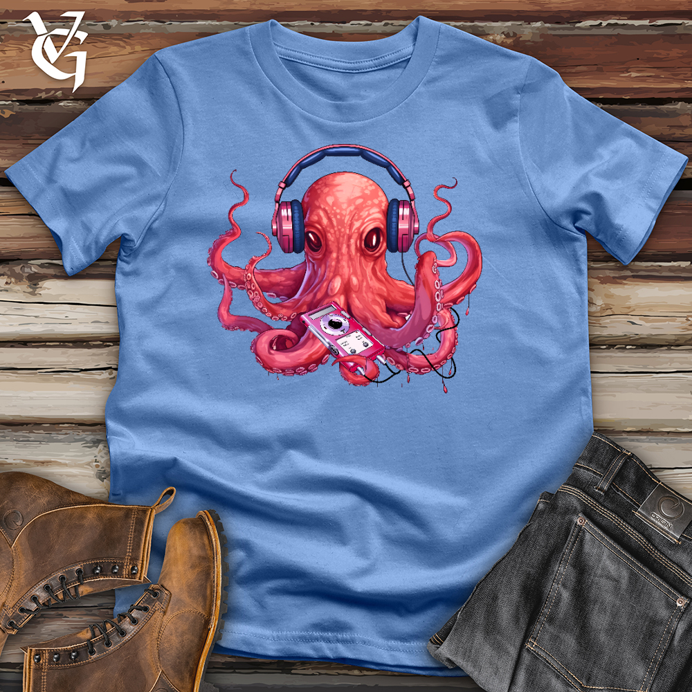 Viking Goods Jammin Octopus Cotton Tee Columbia Blue / L