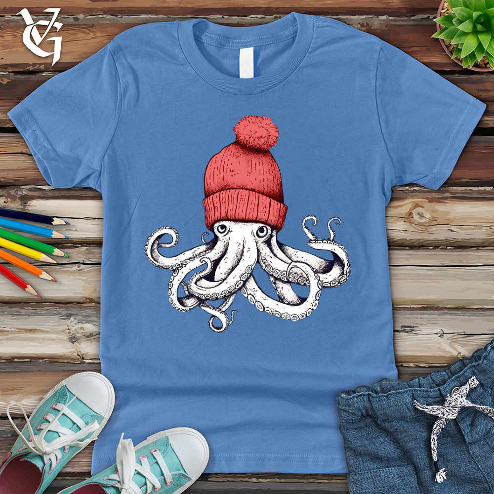 Viking Goods Octopus Chillin Youth Tee Columbia Blue / L