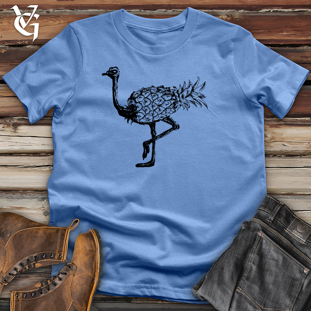 Viking Goods Pineapple Ostrich Cotton Tee Columbia Blue / L