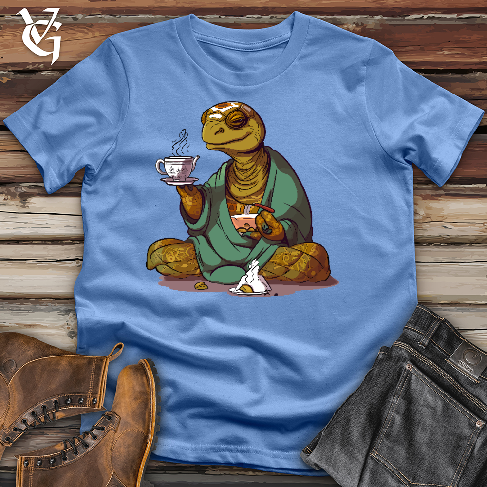 Viking Goods Turtle Tea Time Cotton Tee Columbia Blue / L
