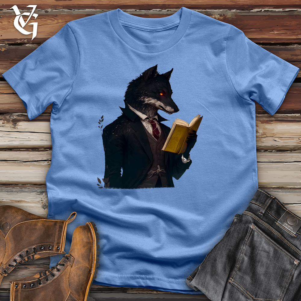 Viking Goods Wolf Scholar Cotton Tee Columbia Blue / L