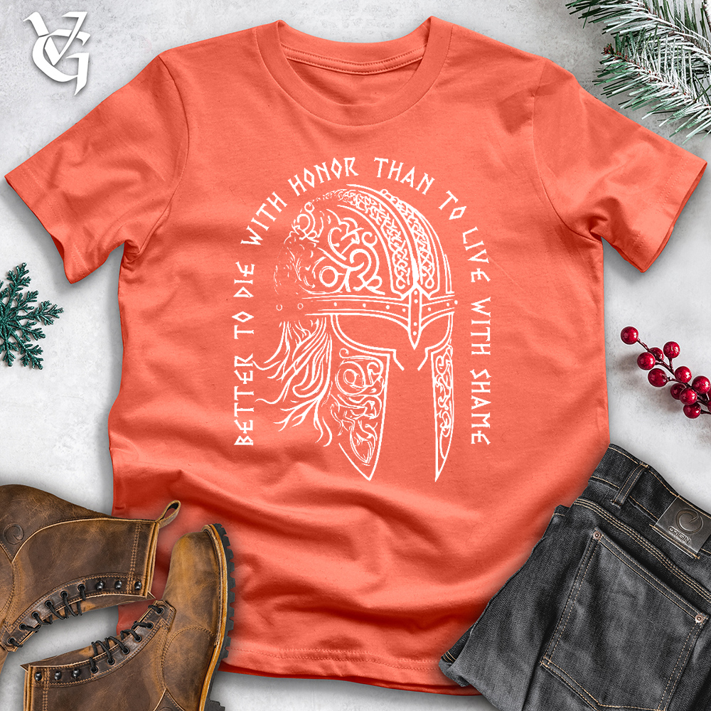 Viking Goods Die With Honor Cotton Tee Coral / L