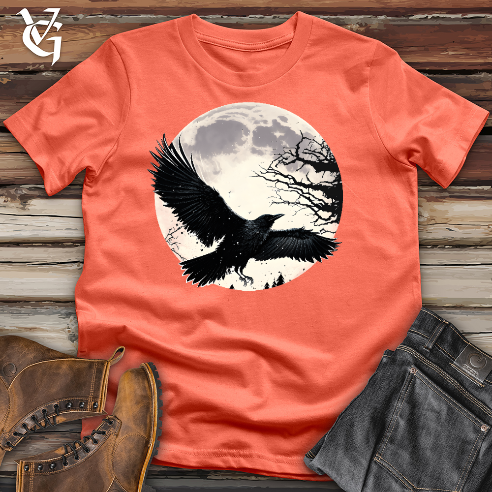 Viking Goods Flying Raven Cotton Tee Coral / L
