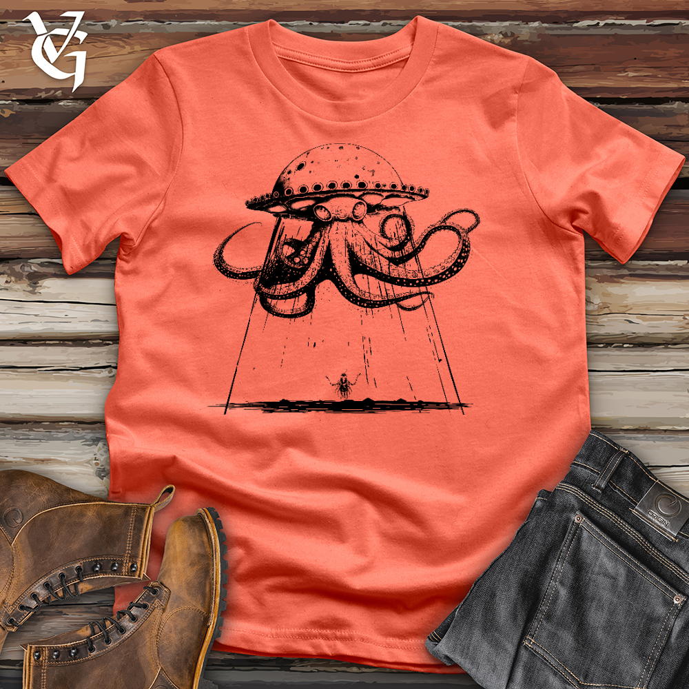 Viking Goods Octoship Cotton Tee Coral / L