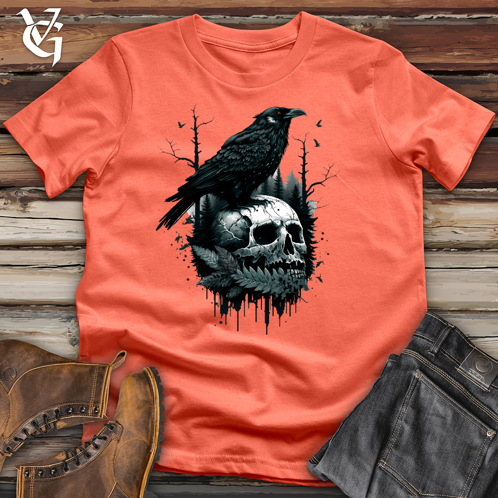 Viking Goods Raven Ringleader Cotton Tee Coral / L