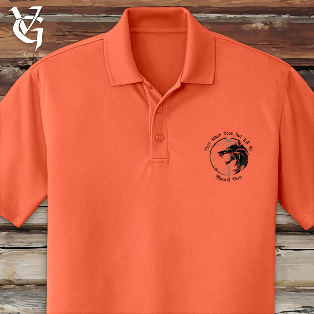 Viking Goods Should Run Wolf Polo Coral Splash / L