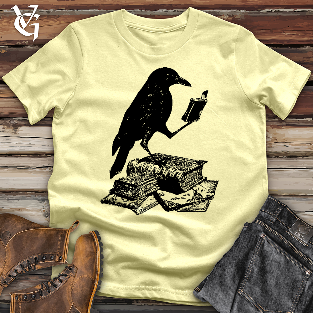 Viking Goods A Little Light Reading Softstyle Tee Cornsilk / L