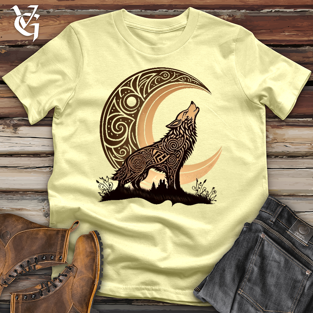 Viking Goods Celtic Wolf Softstyle Tee Cornsilk / L