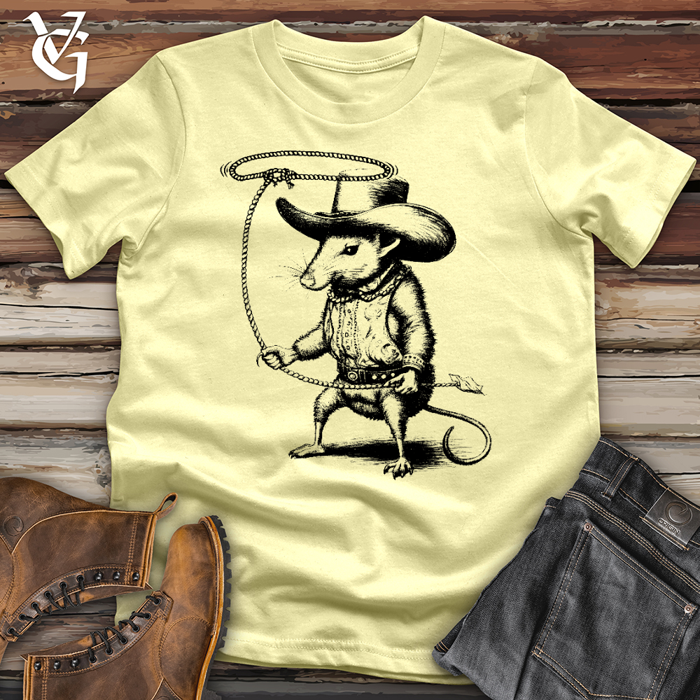 Viking Goods Cowboy Armadillo Softstyle Tee Cornsilk / L