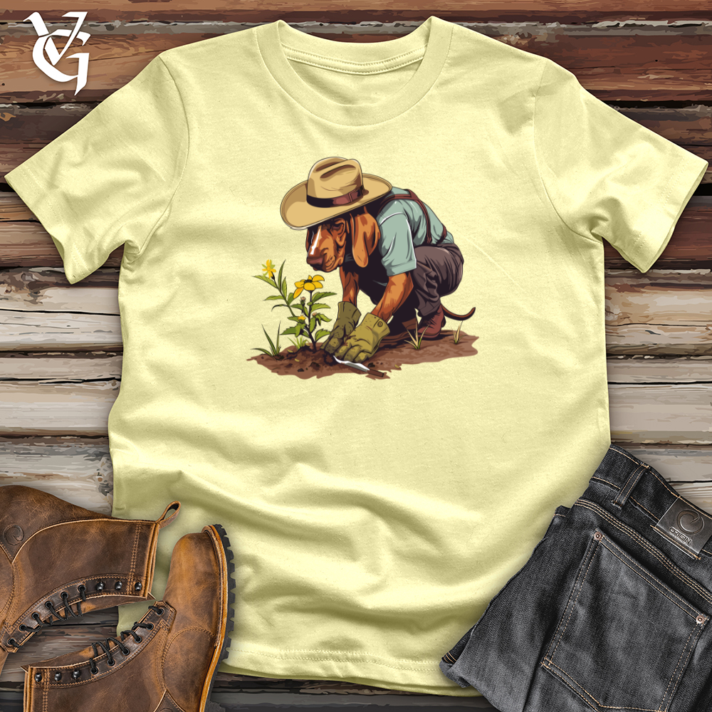 Viking Goods Dog Gardener Growth Softstyle Tee Cornsilk / L